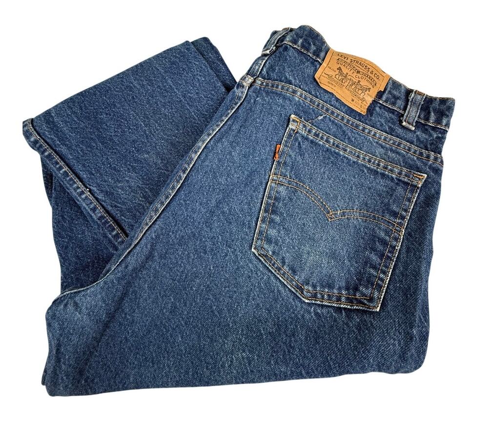 Levi's 509 Orange Tab Denim Jeans W40 L30 USA 80's 90's Vintage 100% Cotton